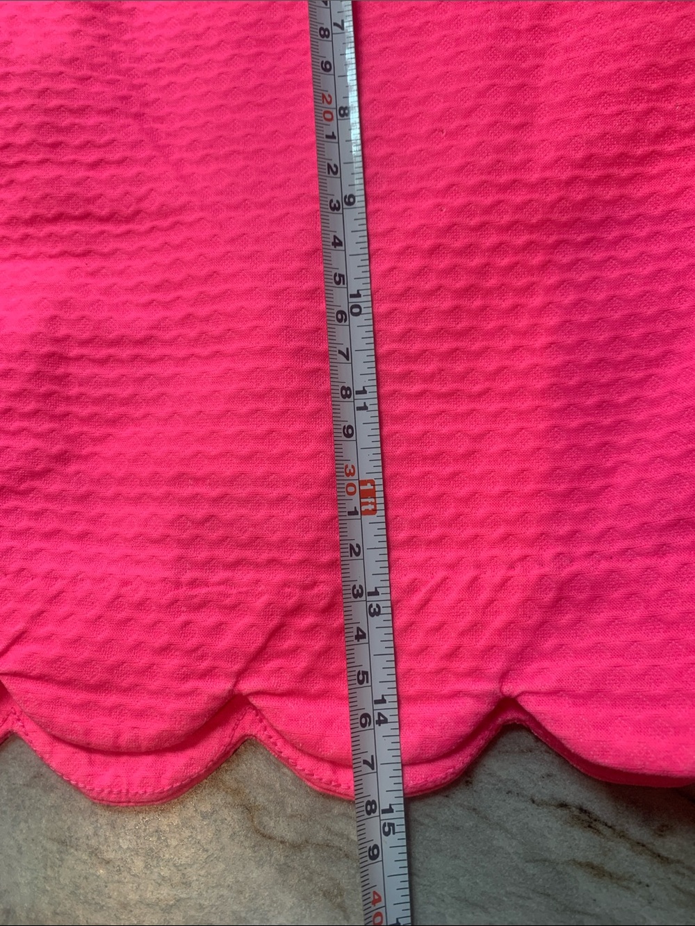 Lilly Pulitzer Bright Pink Scalloped Hem Skirt - Picture 10 of 16